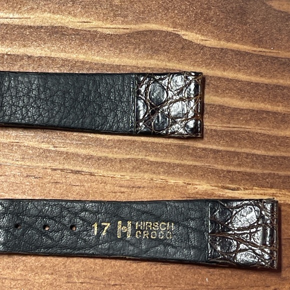 HIRSCH 17mm Brown Croco Leather Watch Band – Preowned - Picture 4 of 5